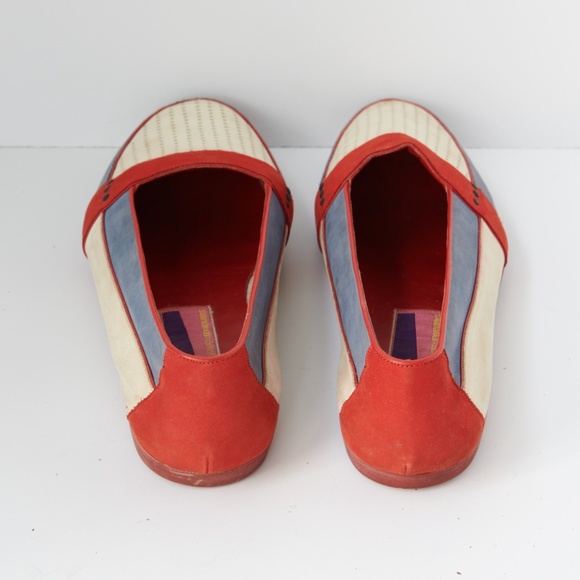 80s - SUSAN BENNIS - WARREN EDWARDS - Loafer - Men\'s - 10 - Multi Color - Suede